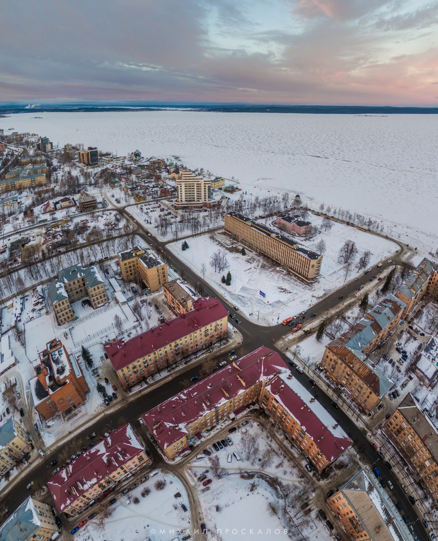 Петрозаводск с дрона | Пикабу