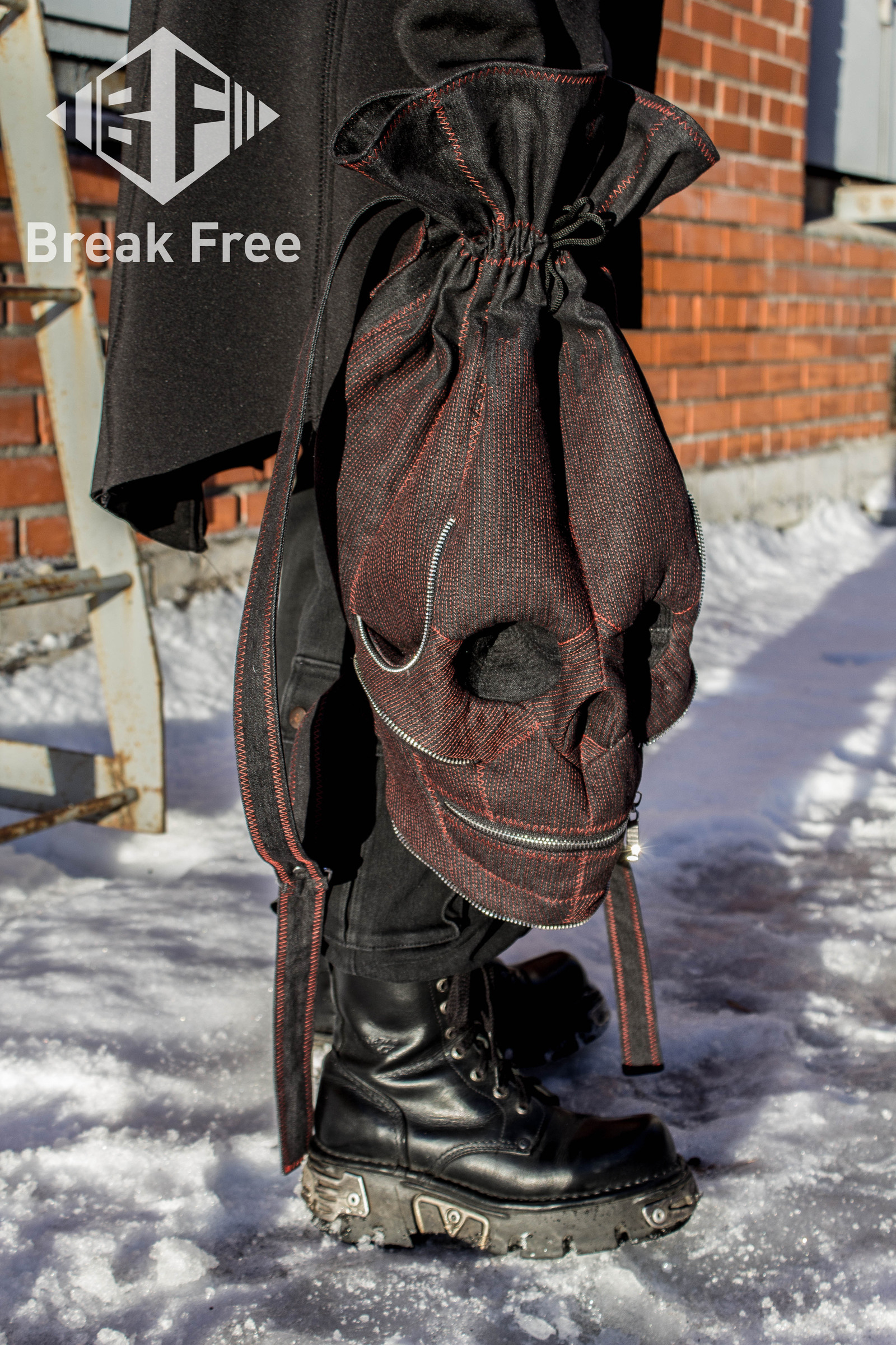 Skull backpack - My, Scull, Denim, Backpack, Сумка, Longpost