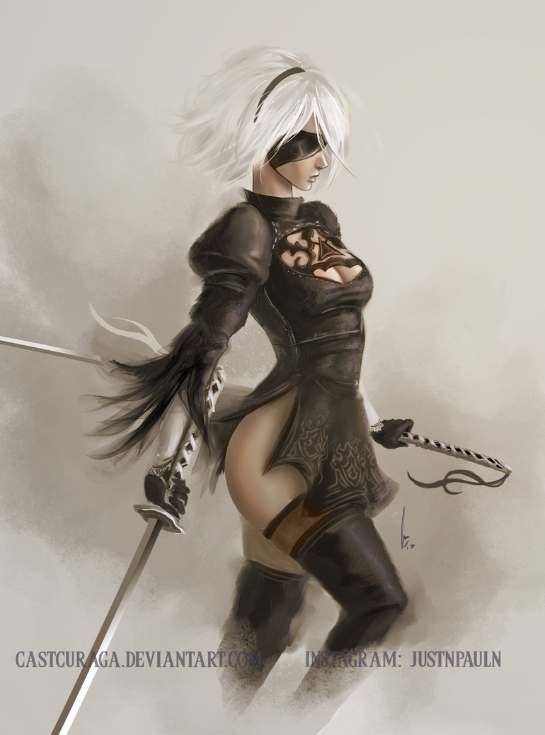 Nier Automata arts - NIER Automata, Yorha unit No 2 type B, Deviantart, Art, Anime art, Longpost