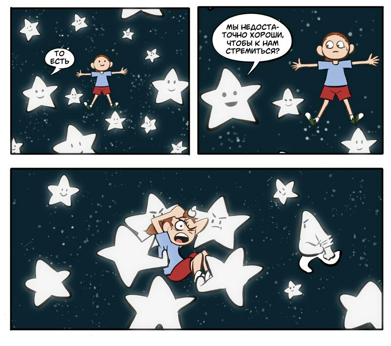 Striving for the Moon. - moon, Stars, Comics, Space, Star