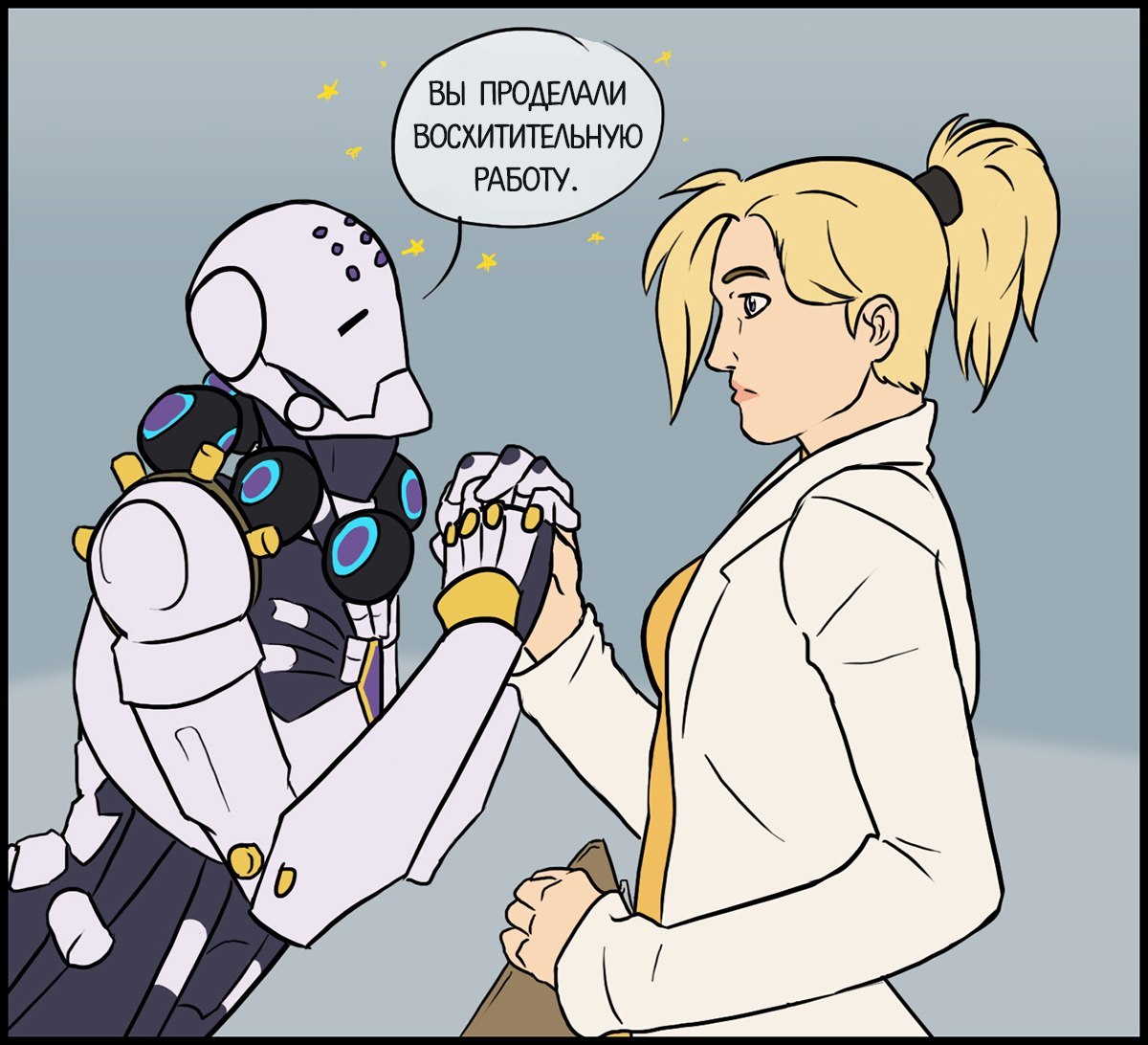 Medic friend to medic - Overwatch, Zenyatta, Mercy, Genji, Comics, Longpost