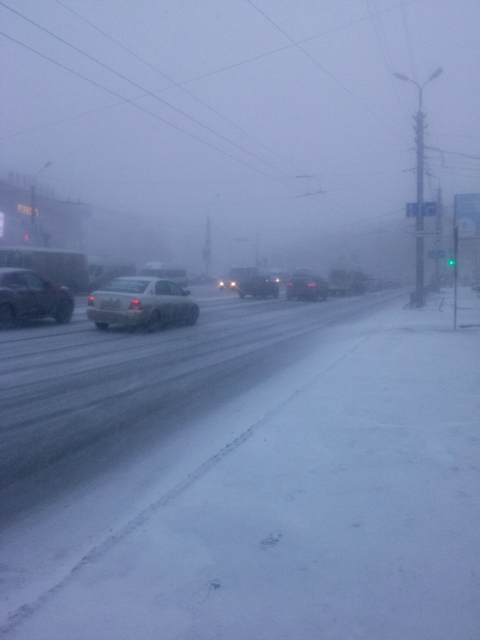 april fool weather - My, Weather, Omsk, Blizzard