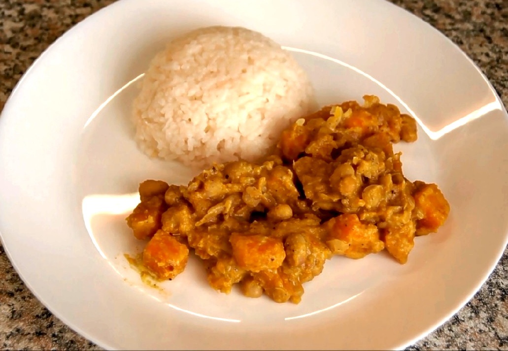 Indian cuisine. Pumpkin curry with beans. - Longpost, Video, Kitchen, Pumpkin, Cook at home, Cooking, Recipe, Food, My