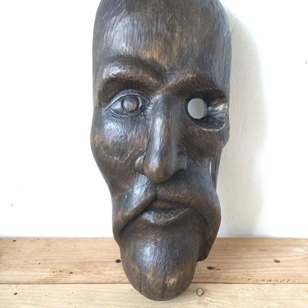 Wood carving part 5 - Wood carving, Mask, Handmade, Longpost