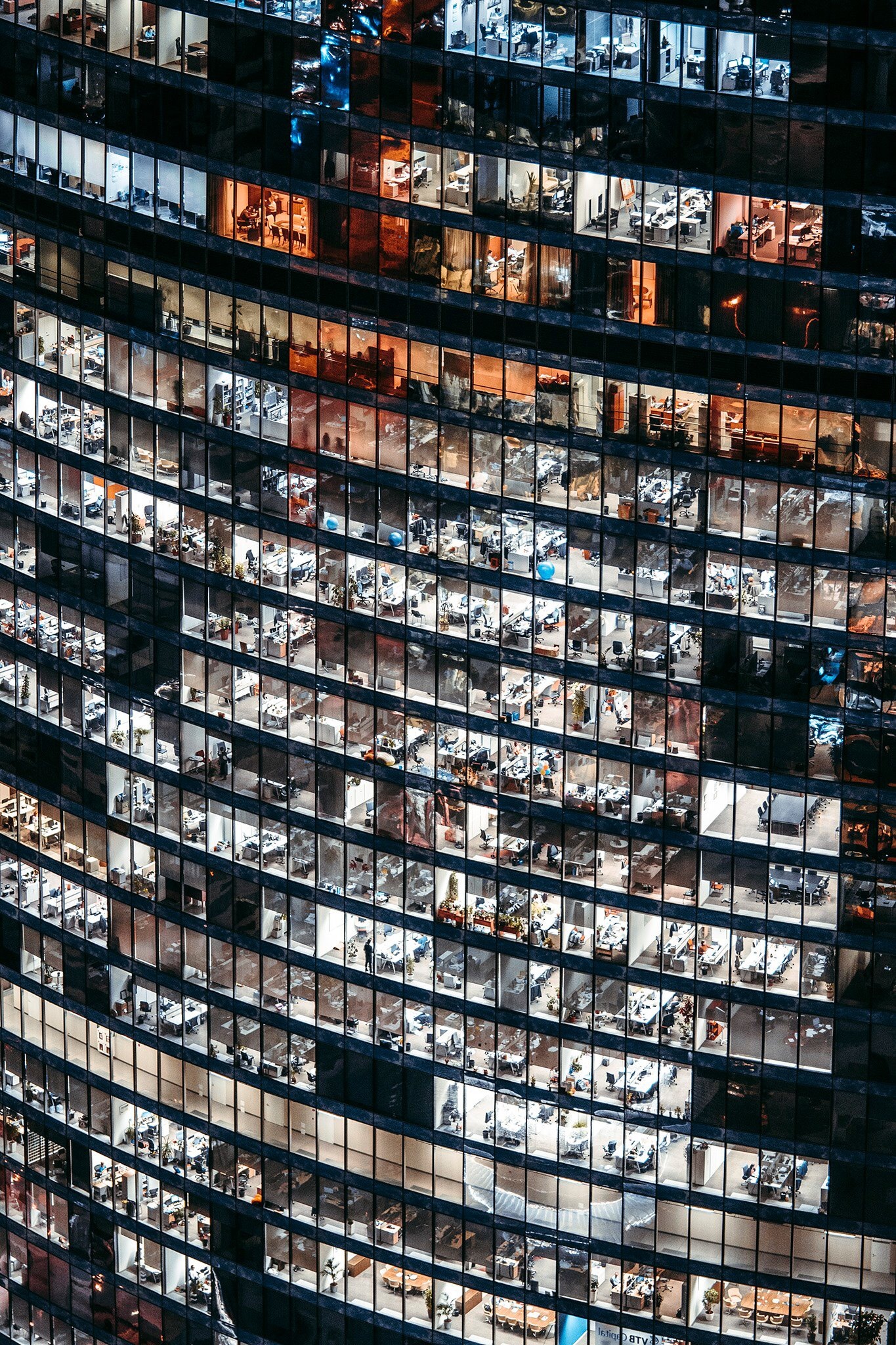 Behind the glass. - , Building, Window, People