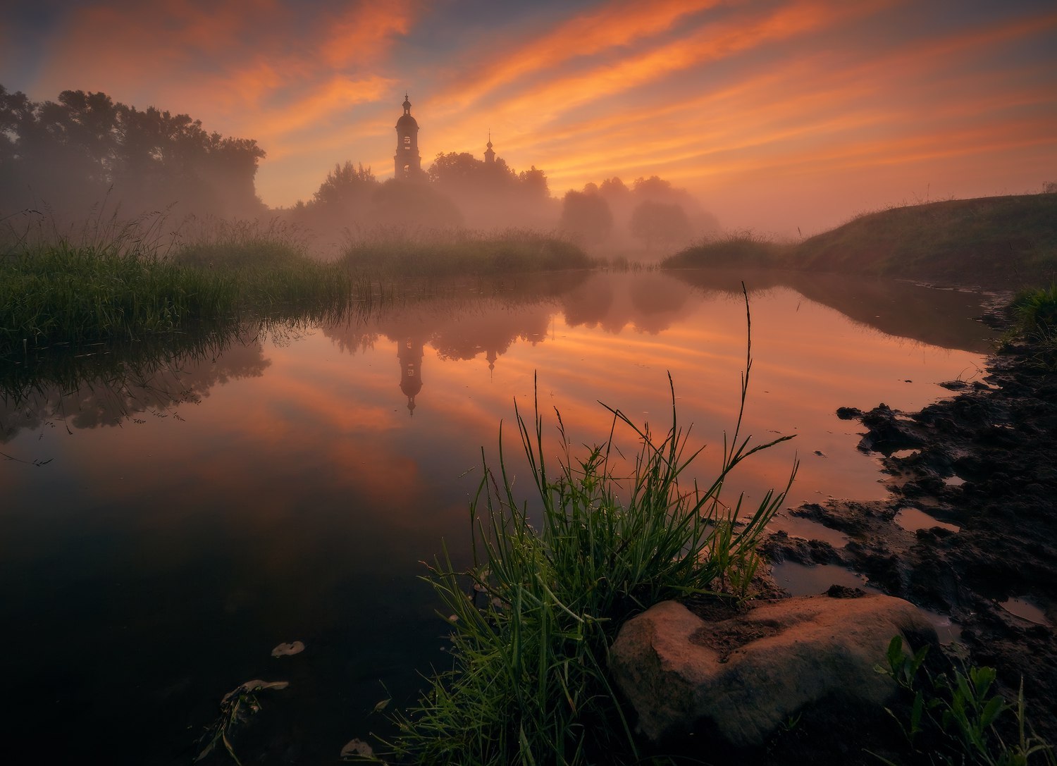 Владимирская область - Село, Лето, Дымка, Зелень, Фотография, Природа, Пейзаж, Владимирская область, Длиннопост