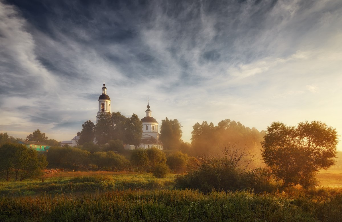 Владимирская область - Село, Лето, Дымка, Зелень, Фотография, Природа, Пейзаж, Владимирская область, Длиннопост