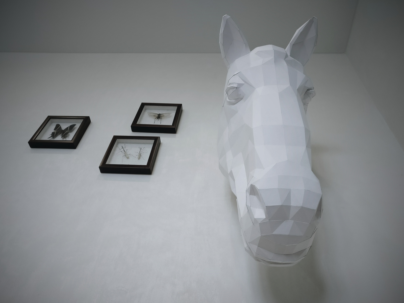 horse head - Pepakura, Papercraft, , Low poly, Horses, Handmade, Longpost