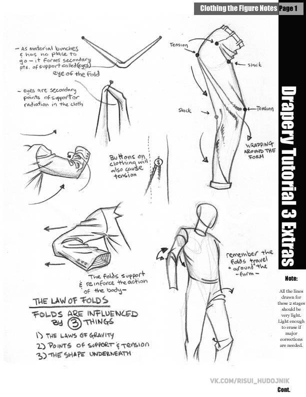 Немного о складках - Складки, Одежда, Графика, Художник, Садись и рисуй!, Длиннопост, Рисование