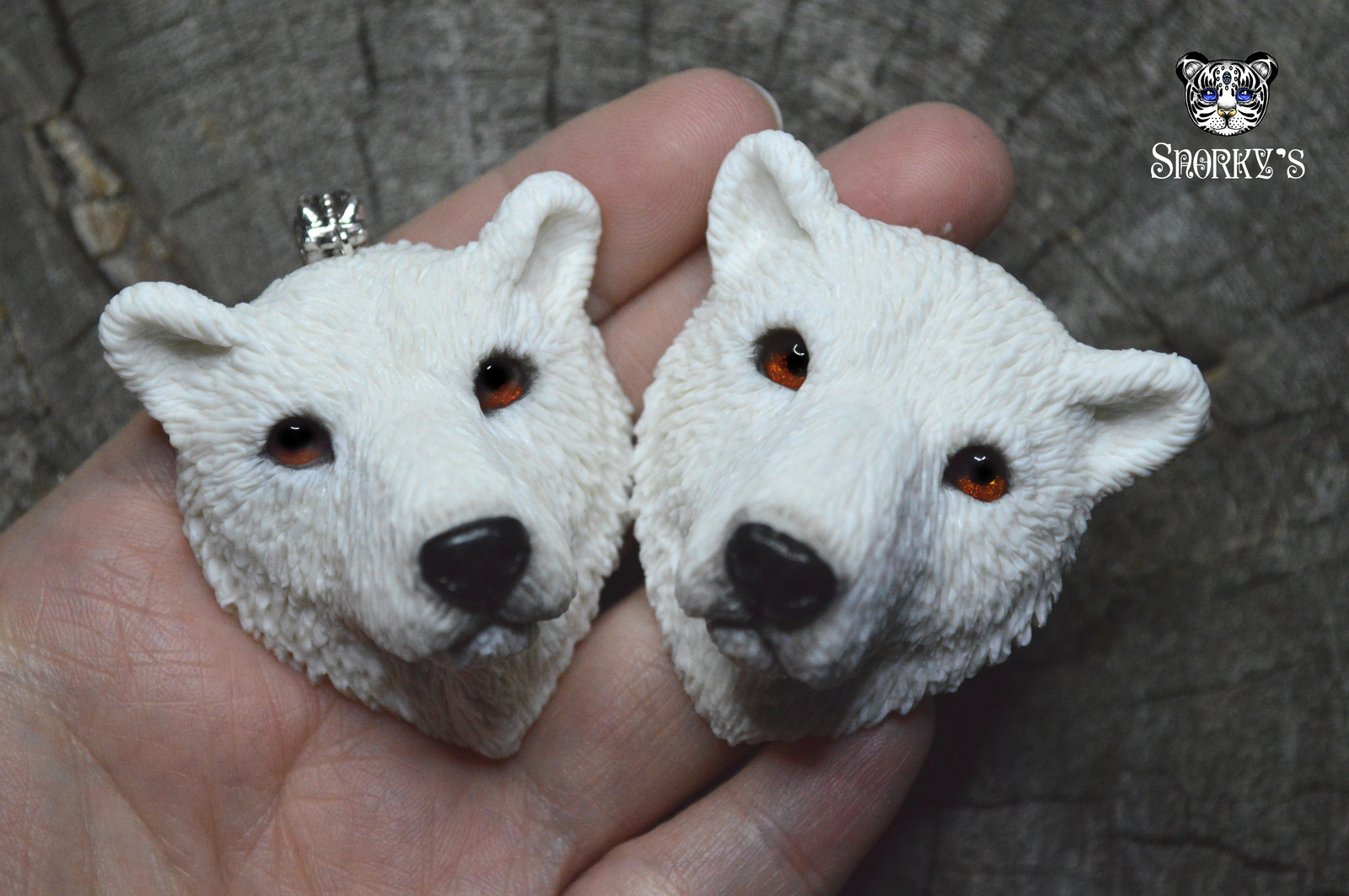 My new animals, birds and more) - My, Handmade, Nyuhler, Fantastic Beasts and Where to Find Them, Golden retriever, Polar bear, Polymer clay, Owl, Dog, Longpost