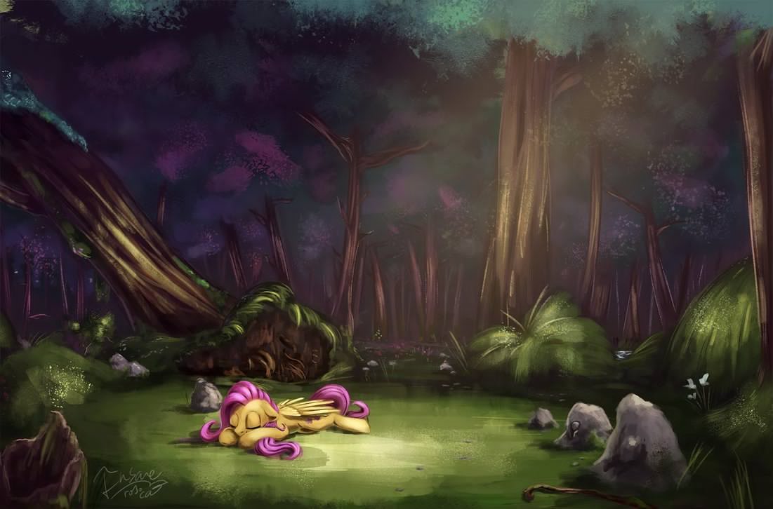 Dreamy forest - My Little Pony, PonyArt, Fluttershy