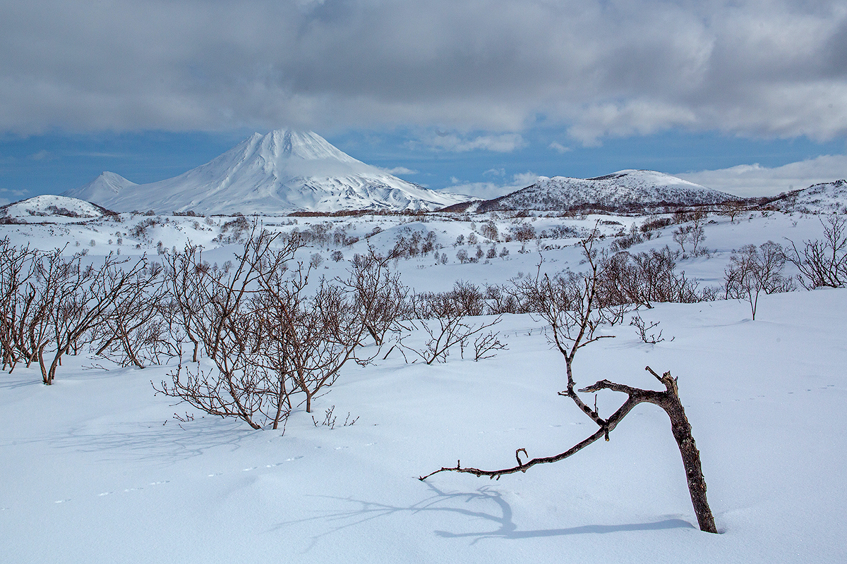 Kamchatka. Journey to volcanoes and hot springs. - My, Kamchatka, Travels, Spring, Volcano, Snowmobile, Nature, Longpost