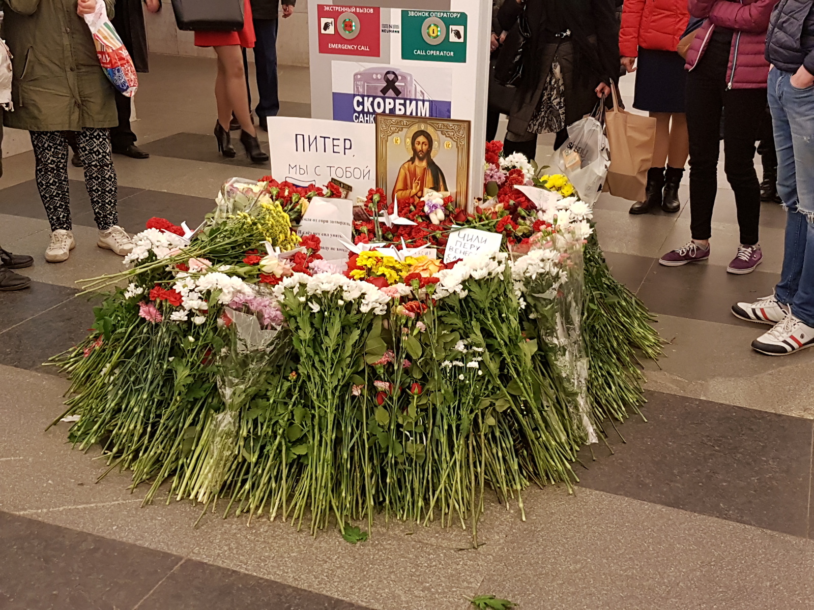 Solidarity rally against terrorism in St. Petersburg - Rally, Terrorism, Saint Petersburg, Metro, Russia, Peekaboo, Longpost