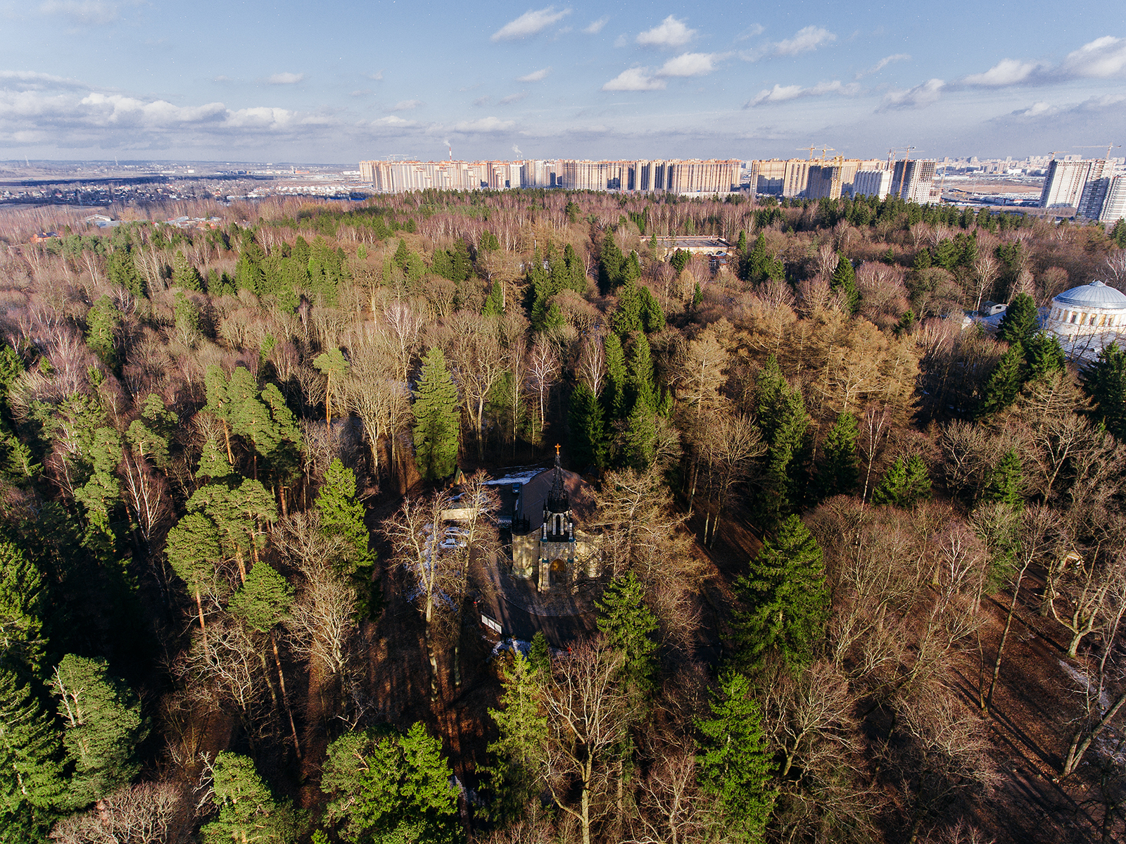 Shuvalovsky Park, St. Petersburg - My, Saint Petersburg, Shuvalovsky Park, Aerial photography, Quadcopter, The photo, Longpost