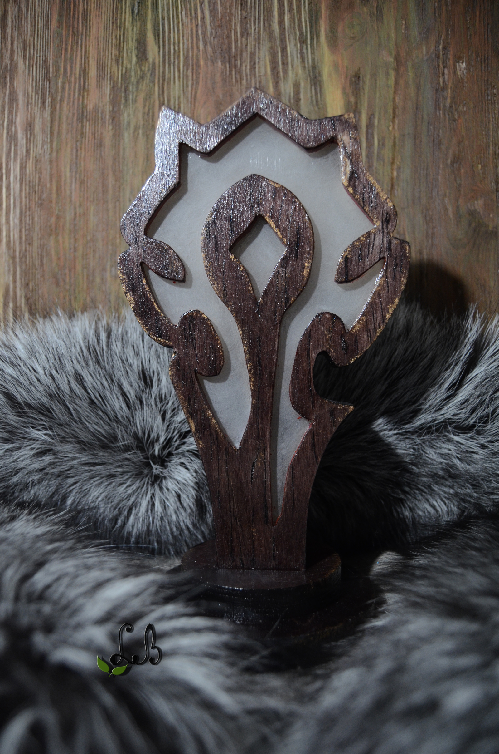 For the Horde! - My, Longpost, Warcraft, Horde, Handmade, Craft, Lamp, Лампа, Loktarogar