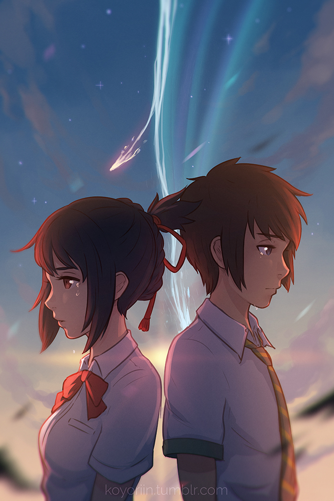 Я всегда что-то или кого-то ищу... - Аниме, Anime Art, Kimi No Na Wa, Miyamizu mitsuha, Tachibana taki, Koyorin