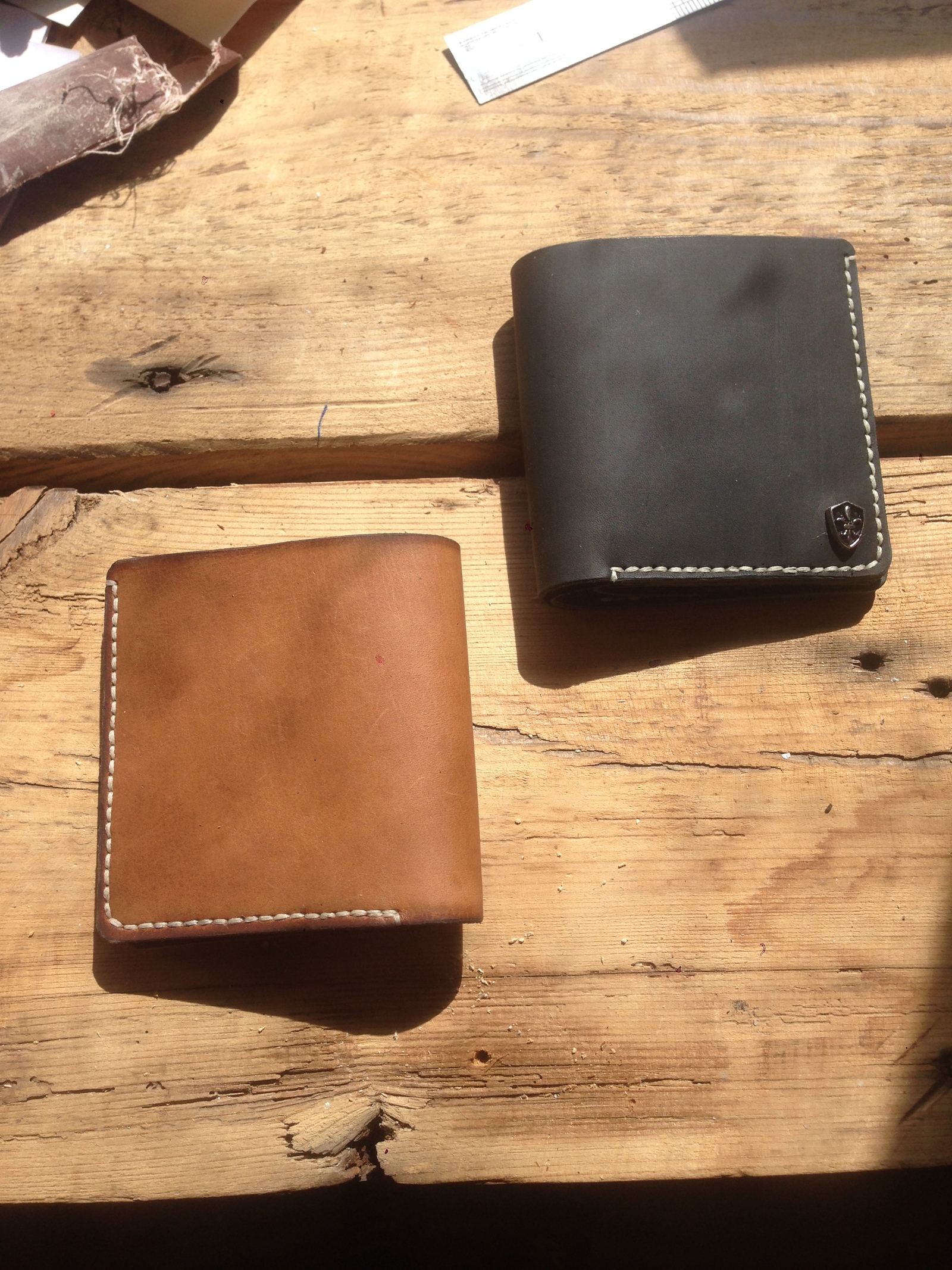 Profession costs and new wallets) - My, Leather, Leather, Leather craft, Handmade, Handmade, Wallet, Hello reading tags, Longpost, Leather products