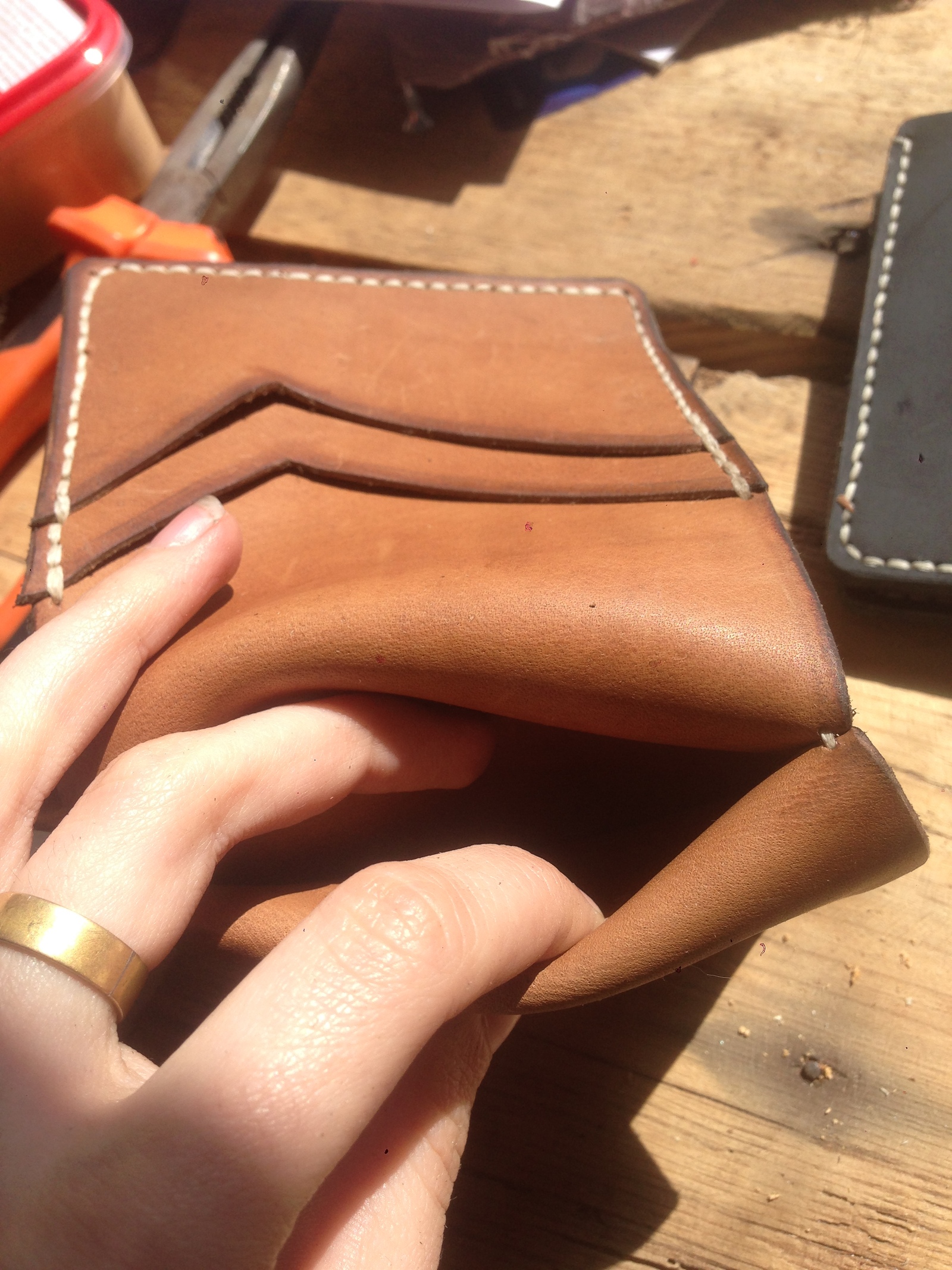 Profession costs and new wallets) - My, Leather, Leather, Leather craft, Handmade, Handmade, Wallet, Hello reading tags, Longpost, Leather products