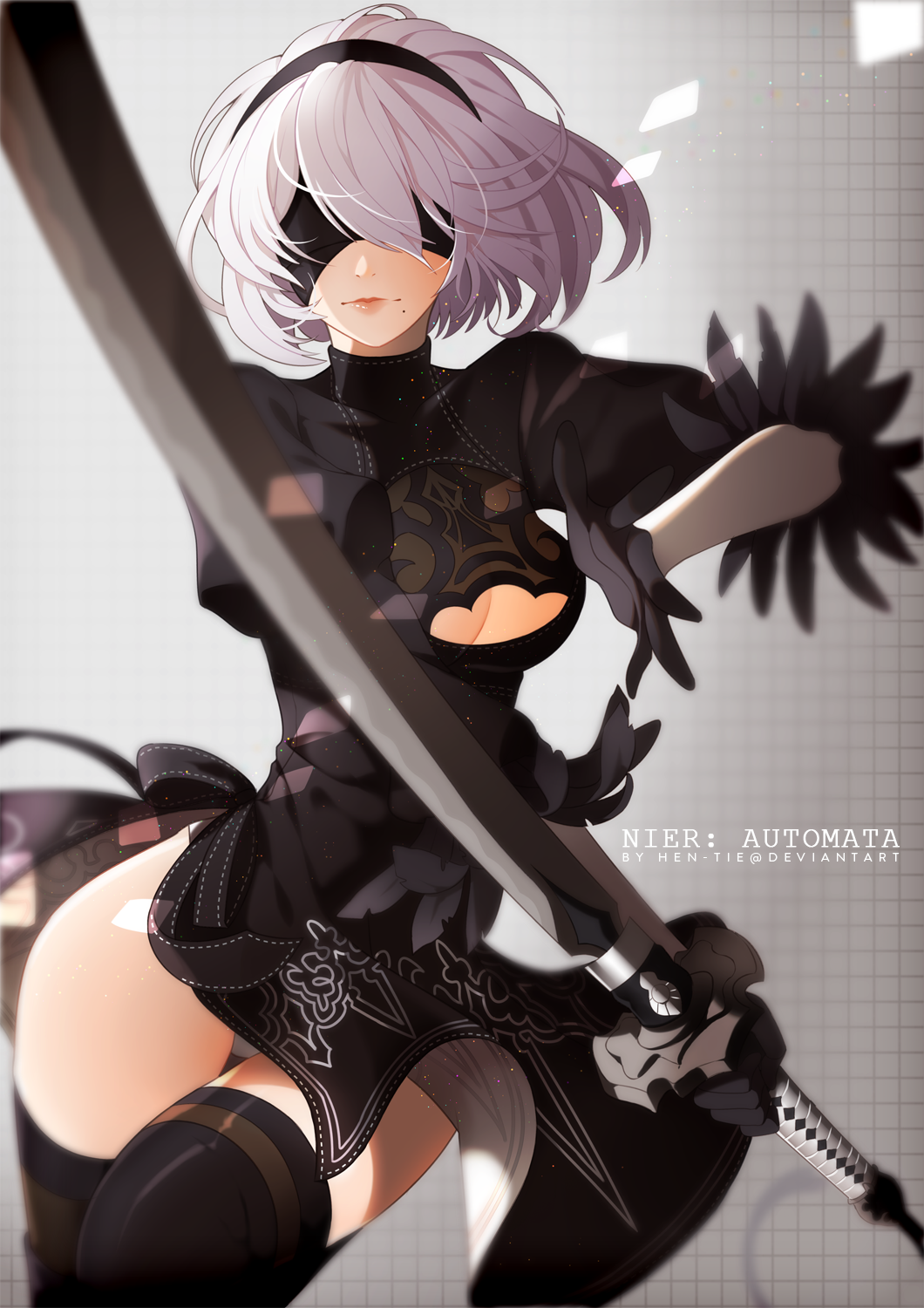 2b Nier: Automata - Anime art, Anime, Not anime, Yorha unit No 2 type B, NIER Automata