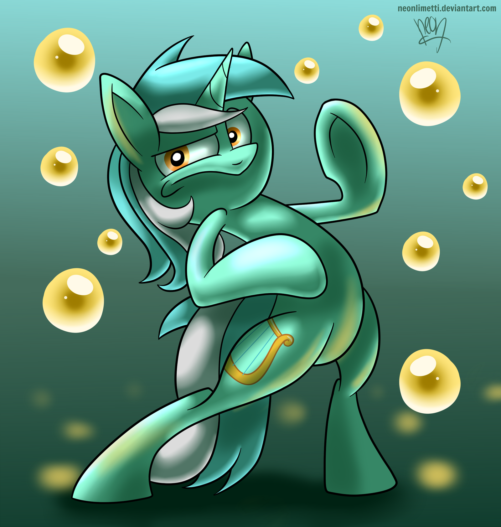 Well this is new... - My little pony, Lyra heartstrings, Art, Deviantart