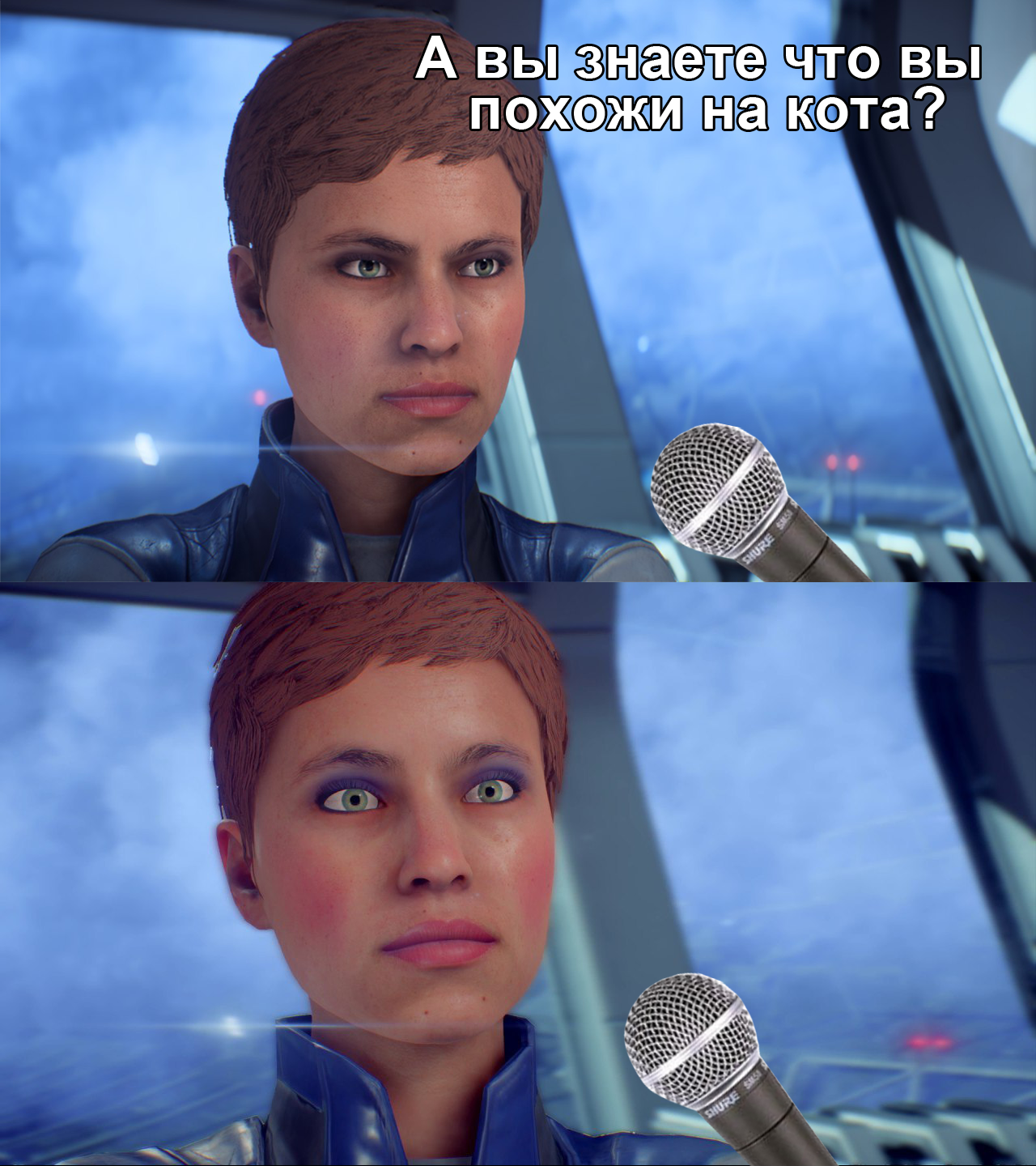 Do you know what...? - Humor, Memes, Games, Face, Mass effect, Animation, cat, Andromeda, My