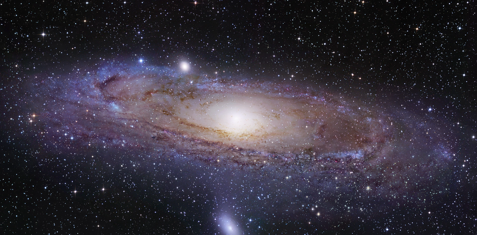The Andromeda Galaxy in 4K resolution. - My, Andromeda Nebula, Universe, Stars, Space, Hubble telescope, Video, Longpost, Stars