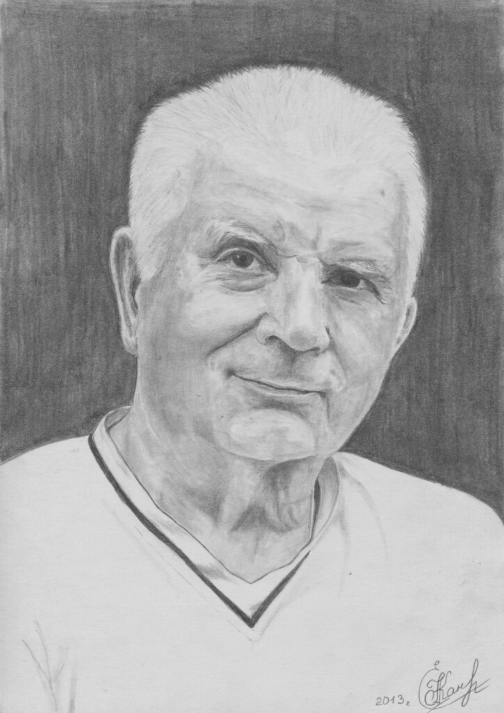 Portrait. A4 paper, pencil - My, Portrait, Graphics, Pencil drawing, Men