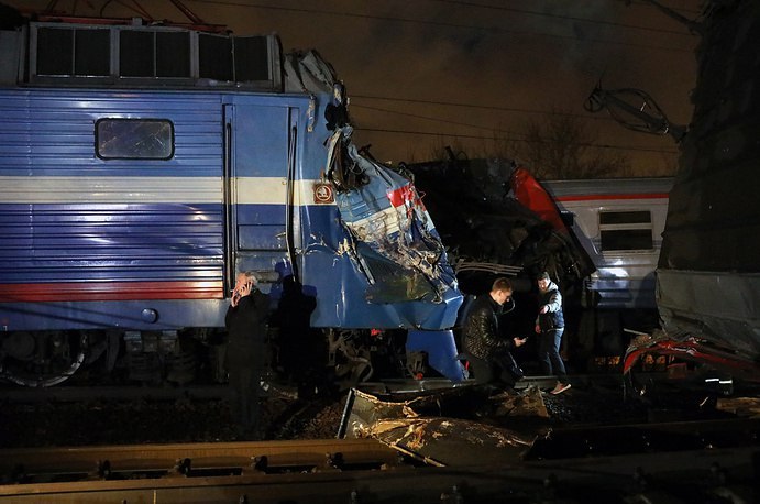 Accident in Moscow - Russian Railways, Crash