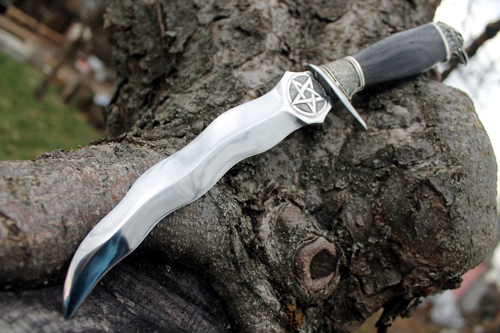 Knife Blood eagle - My, Knife, Handmade, Forging, Blacksmith, Longpost, Engraving