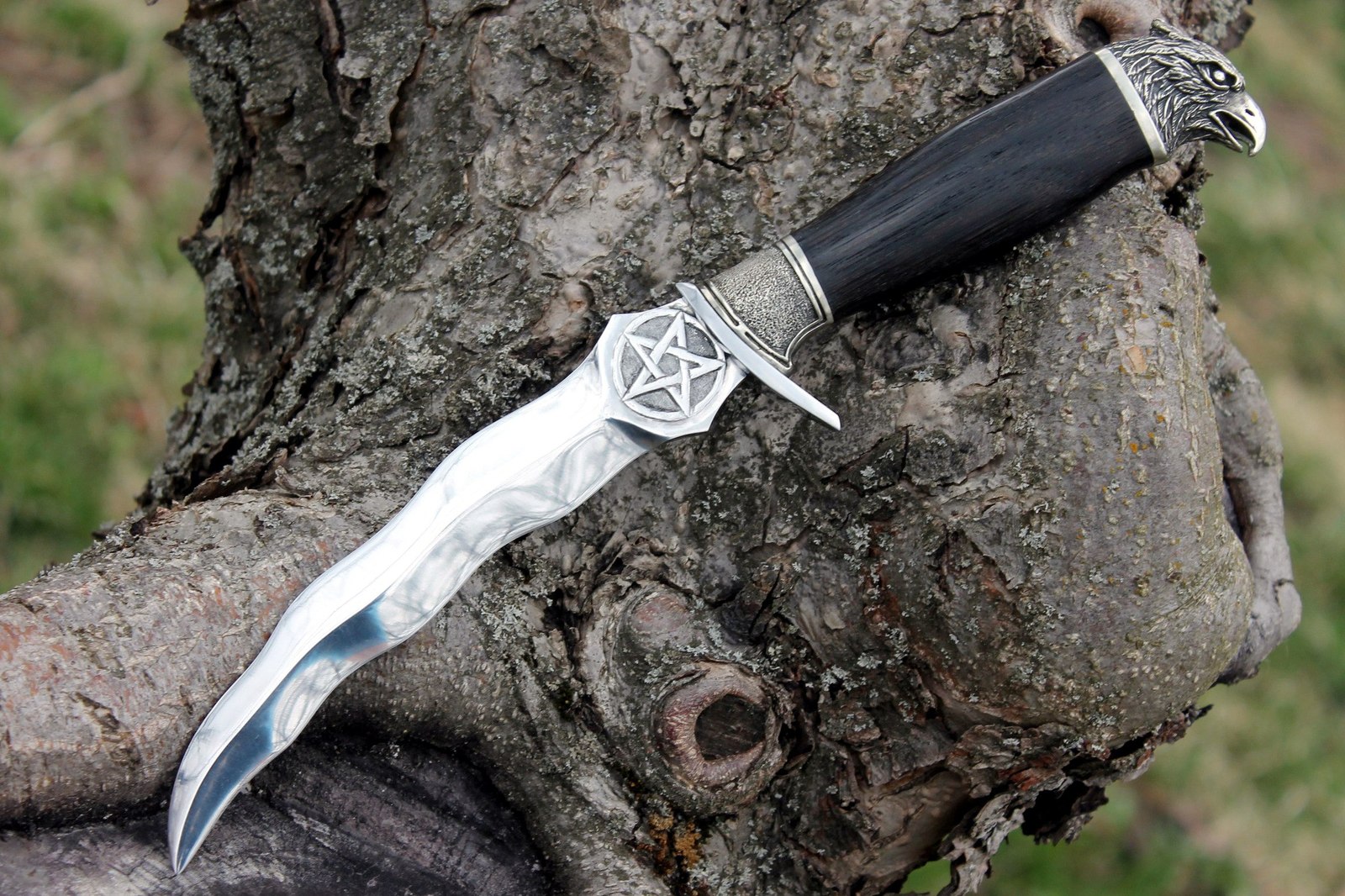 Knife Blood eagle - My, Knife, Handmade, Forging, Blacksmith, Longpost, Engraving