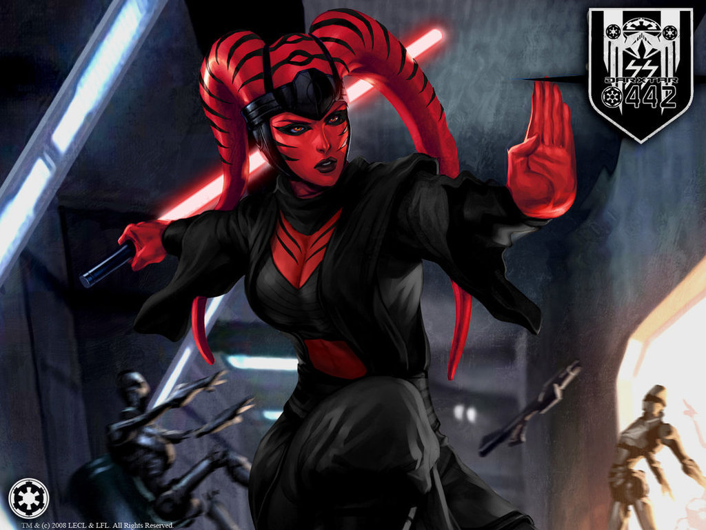 Elegant and loving Darth Talon - Star Wars, Art, Longpost