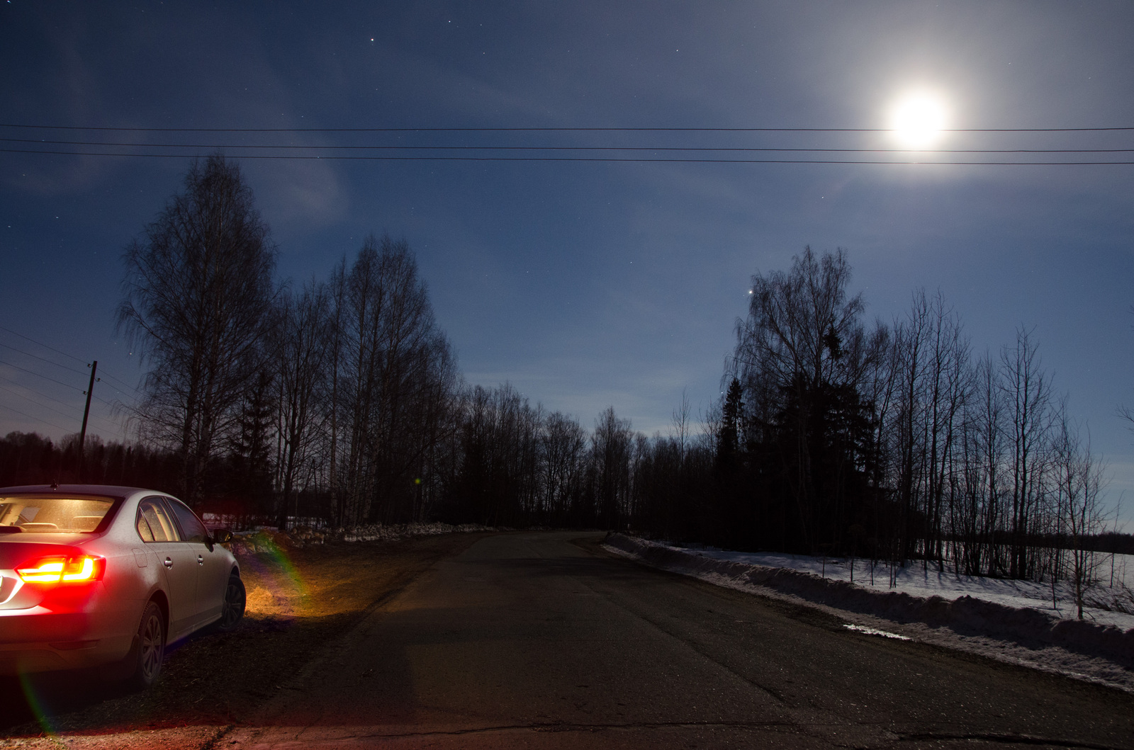 Double flash of Iridium, another flash and the Moon - My, Space, Astrophoto, Iridium, moon, Longpost