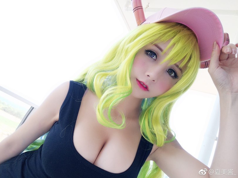 Quetzalcoatl (Kobayashi-san Chi no Maid Dragon) - NSFW, Boobs, GIF, Anime, Cosplay, Kobayashi-san chi no maidragon, Longpost, Lucoa