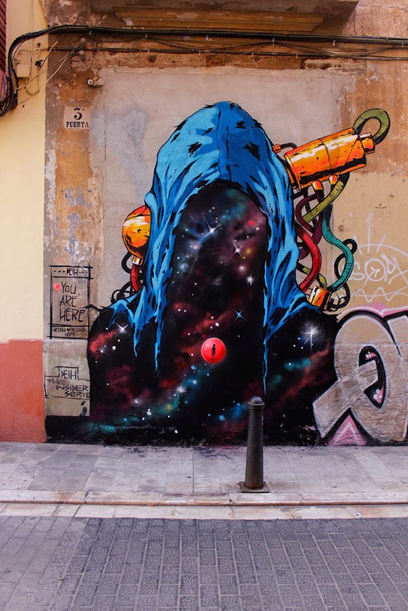 Graffiti - you're just space! - Street art, Graffiti, , Space, Longpost