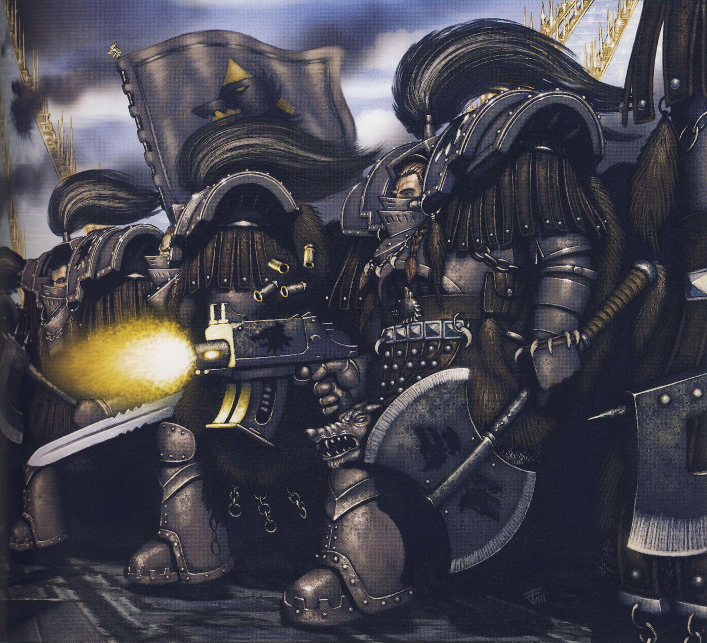 Horus Heresy Space Wolves - Space wolves, Warhammer 40k, Wh Art, Space Marine, Horus heresy, Longpost