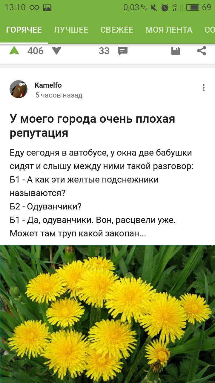 When the posts are in the right order - Posts on Peekaboo, Dandelion, Longpost