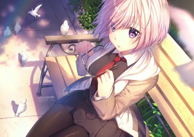 Anime Art - Fate, Fate Grand Order, Shielder, Anime Art, Аниме, Арт, Длиннопост, Mashu Kyrielight