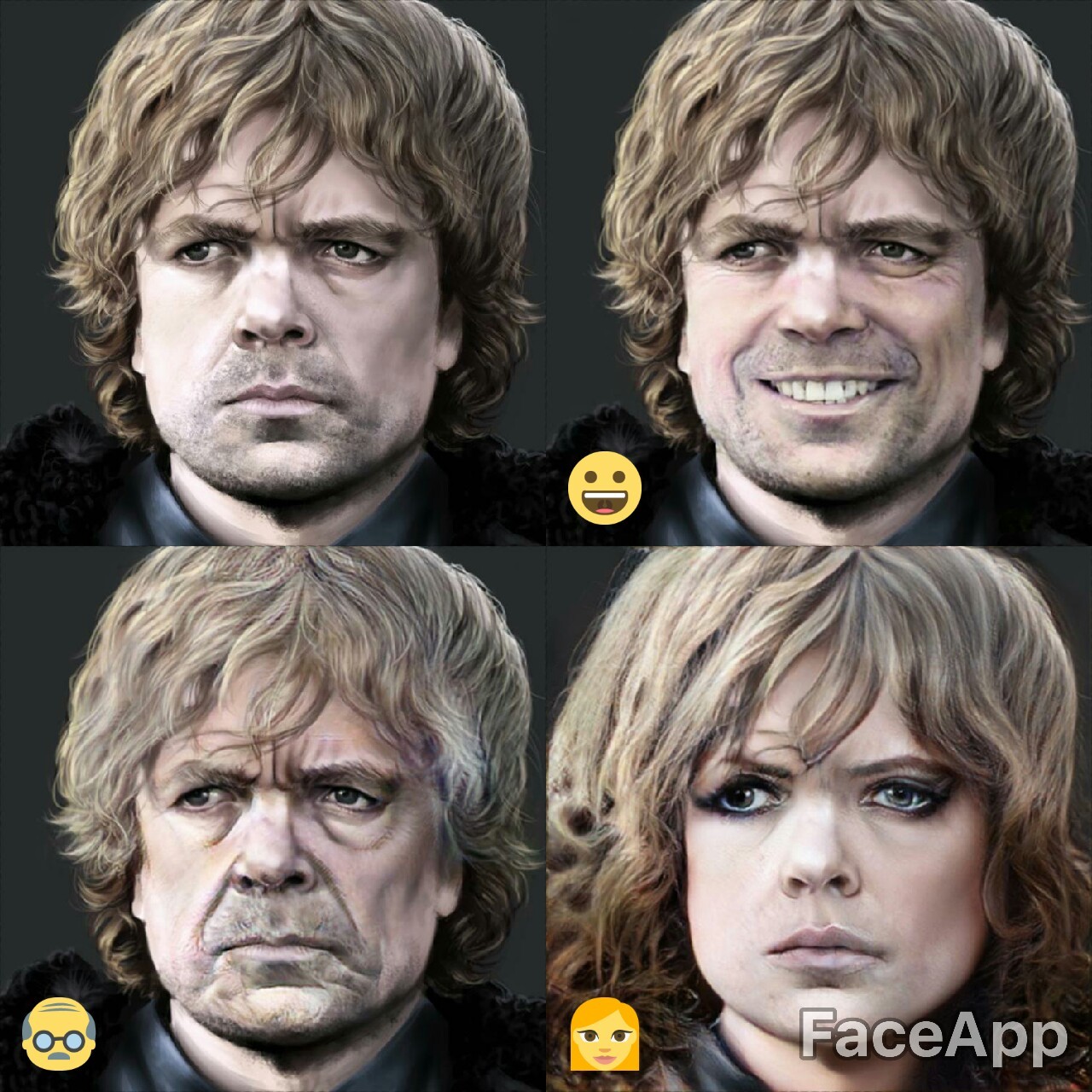 face app. Game of Thrones - Longpost, Characters (edit), Collage, Faceapp, Game of Thrones, My