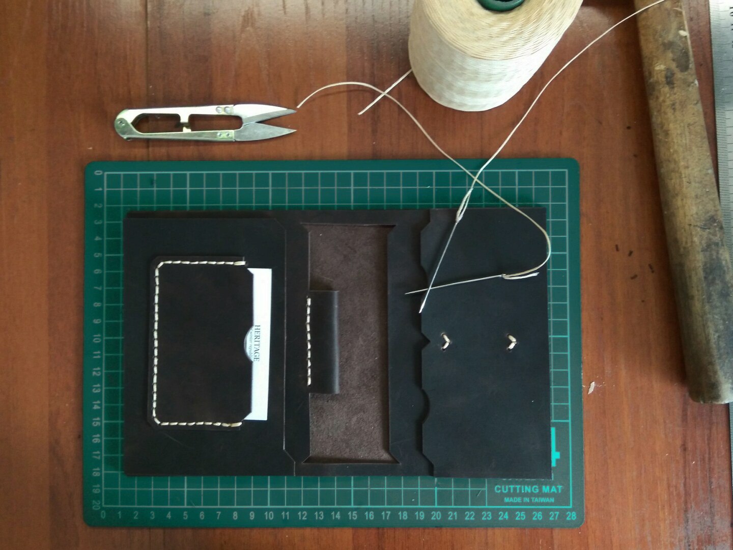 Leather. Instructions for the handle - My, My, Longpost, Master Class, Craft, Leather craft, Handmade, With your own hands, And so it will do, Leather products