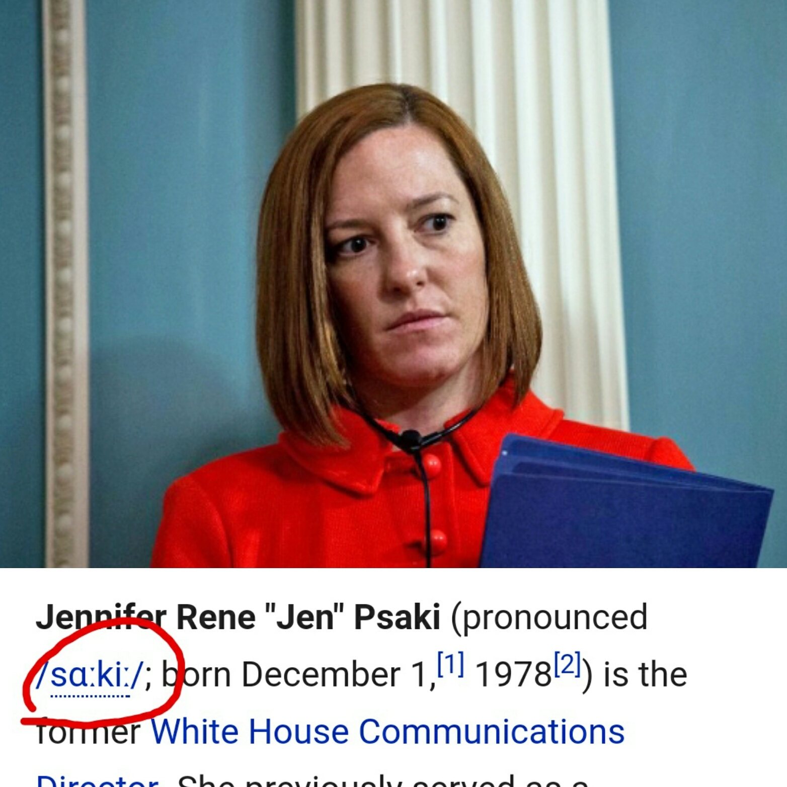 Stop twisting your last name. - Surname, Pronunciation, Jane Psaki, Psaki, Jen Psaki