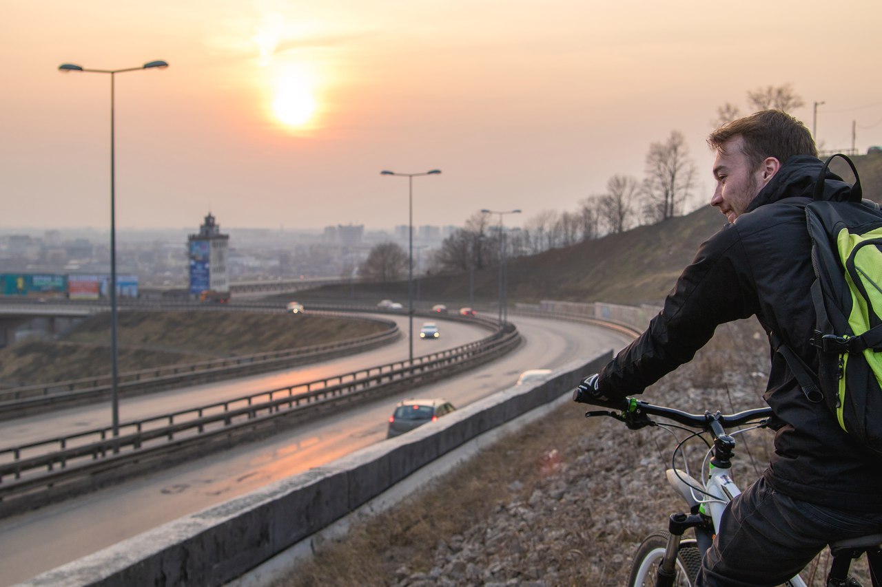 Looking for a way - My, Nizhny Novgorod, Cycling, A bike, Canon 7d, Sunset, metro bridge, Path, Search, Longpost