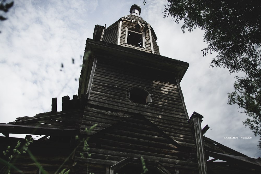 Abandoned church in Bizyar Perm Territory - My, Church, Russia, Abandoned, Longpost