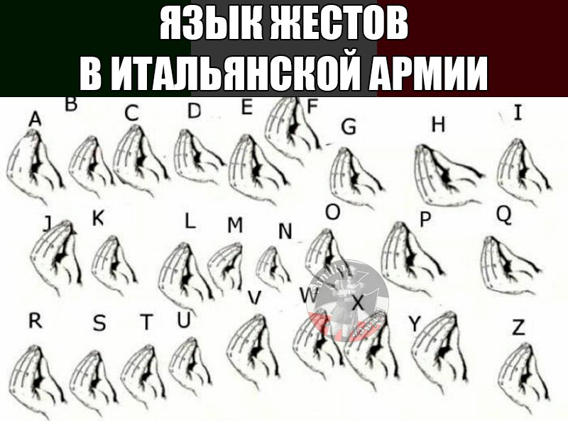 И еще о языке жестов - Язык жестов, Италия