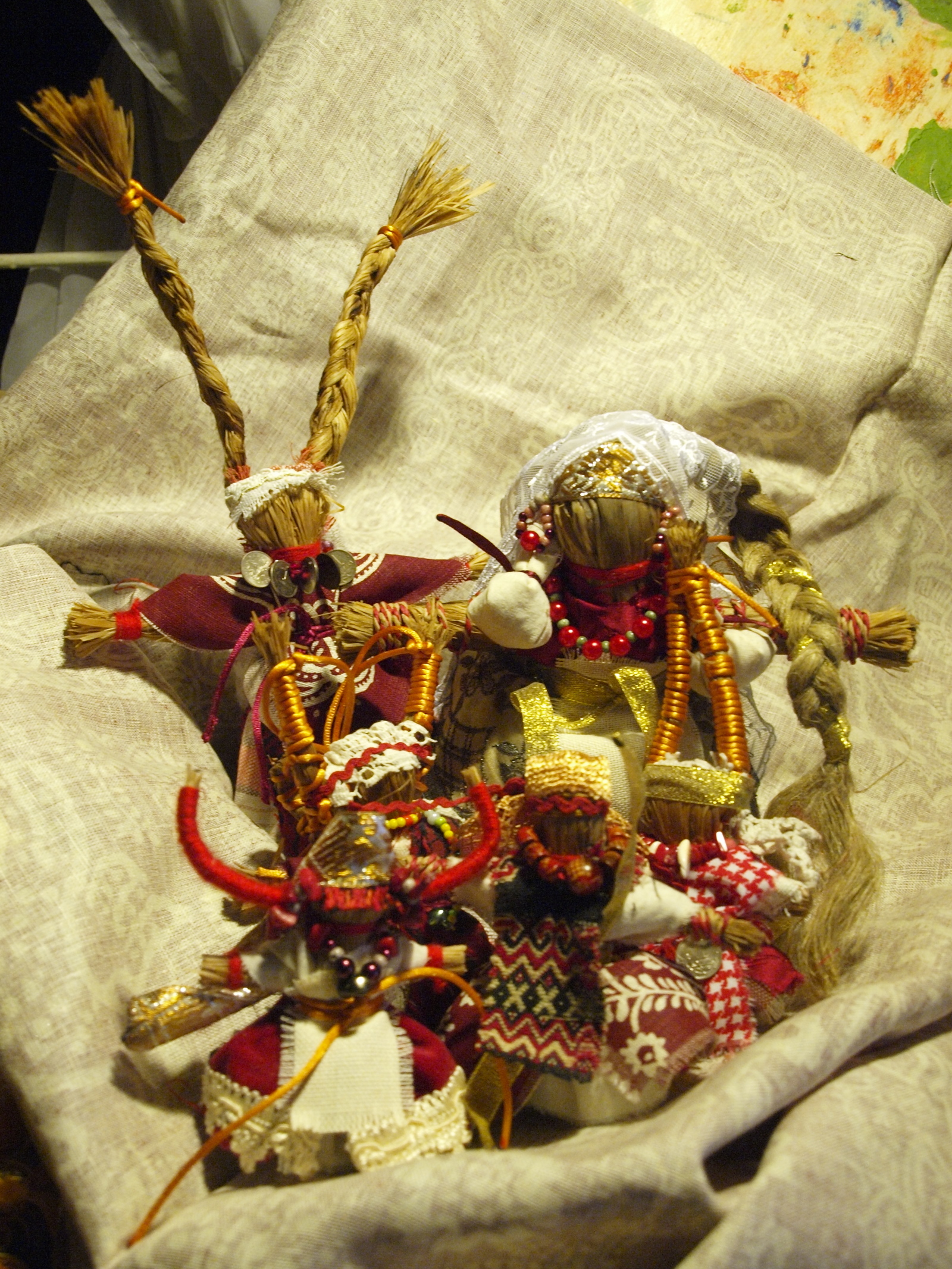 Folk puppets made of bast - My, Kai Yara, , Amulet, Creation, Goat, , Kostroma, Longpost, Doll