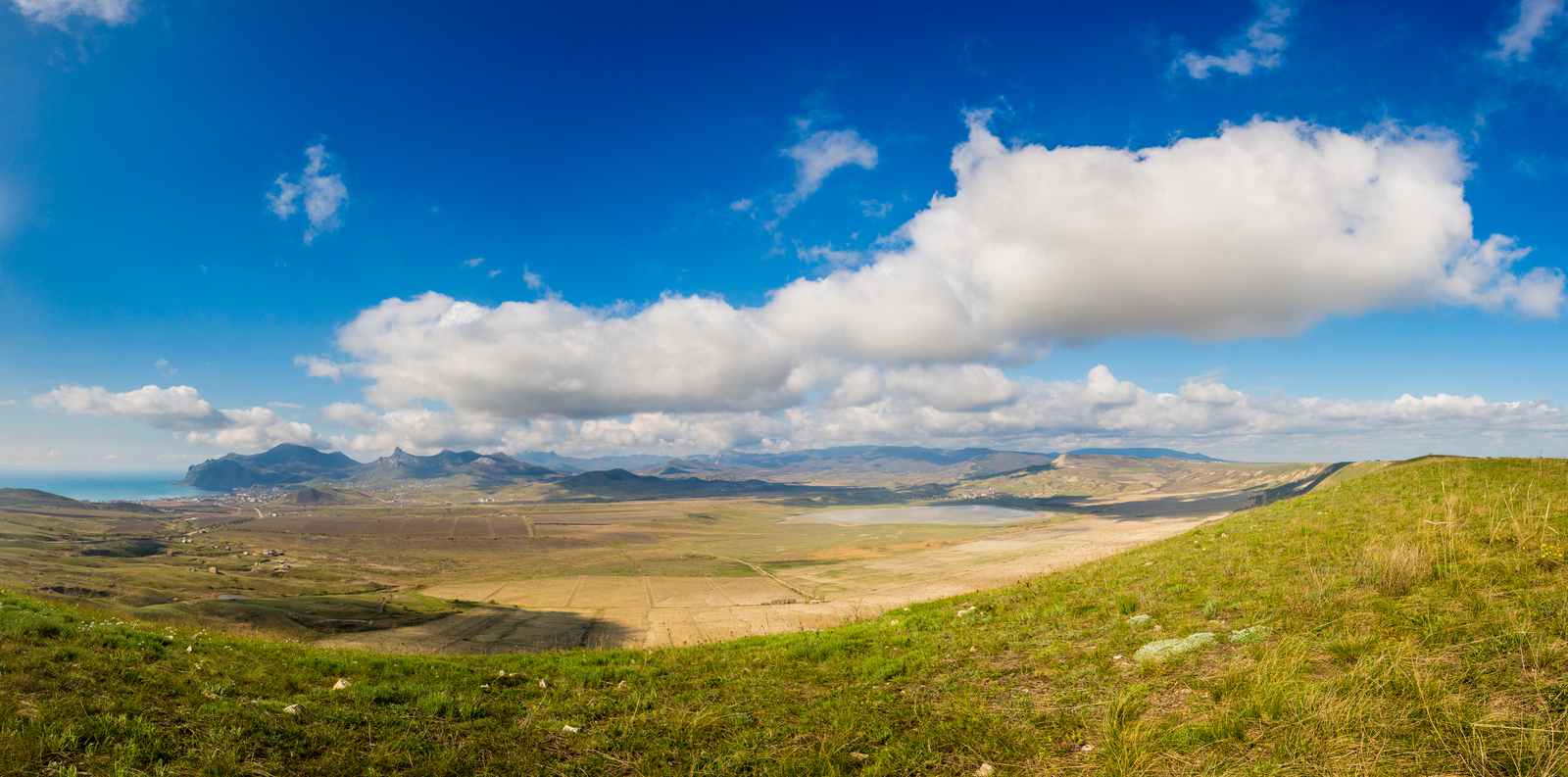 Walk around Koktebel - My, The photo, Панорама, Crimea, Koktebel, The mountains, Valley, Sea, Longpost