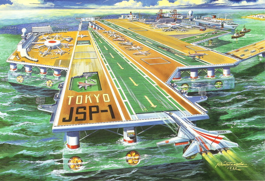 retro futurism shigeru komatsuzaki - , Future, Art, Retrofuturism, Longpost