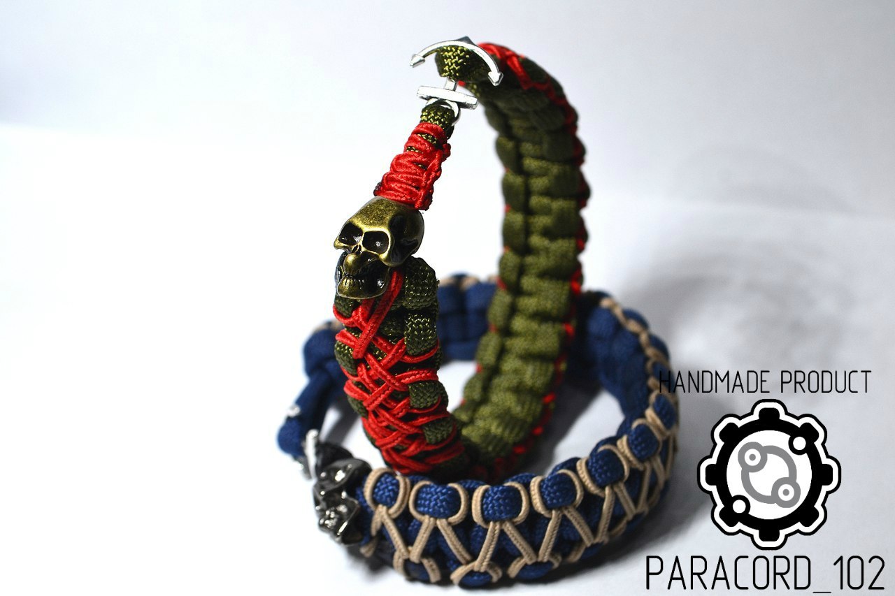 A couple of works with interesting internal weaving, it took about 1.5 hours while sitting for food and TV series) - My, Paracord, Handmade, Paracord