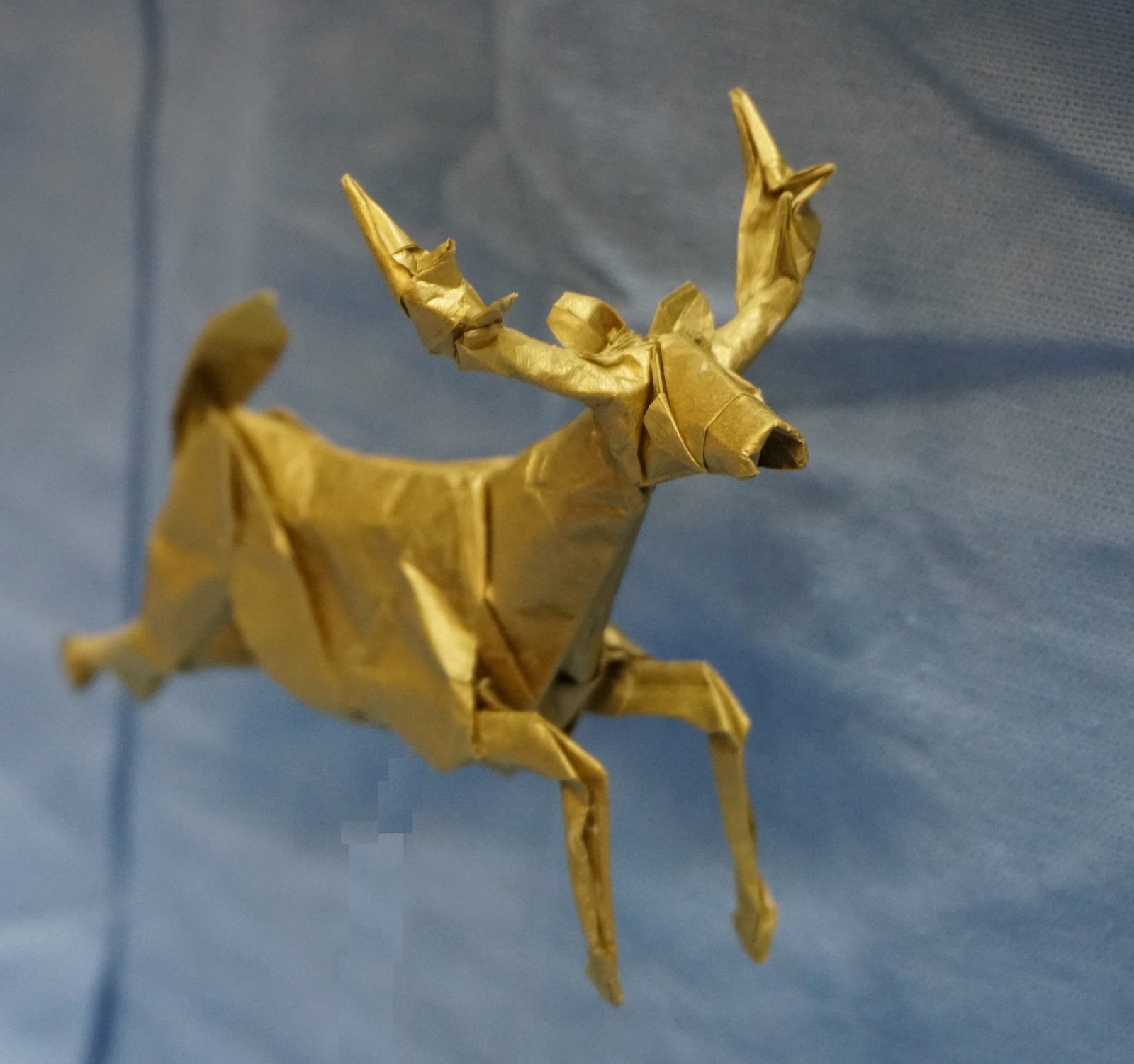 Deer by Seth Friedman. Tissue 50x50 cm. - Origami, Deer, Scheme, , My, Video, Longpost, Deer