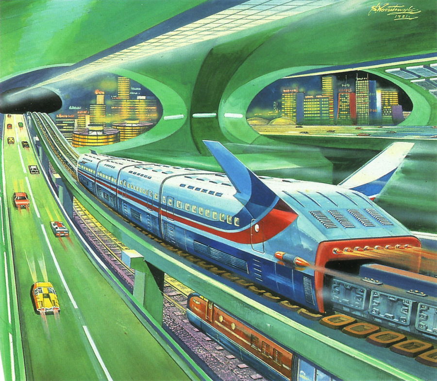 retro futurism shigeru komatsuzaki - , Retro futurism, Future, Longpost