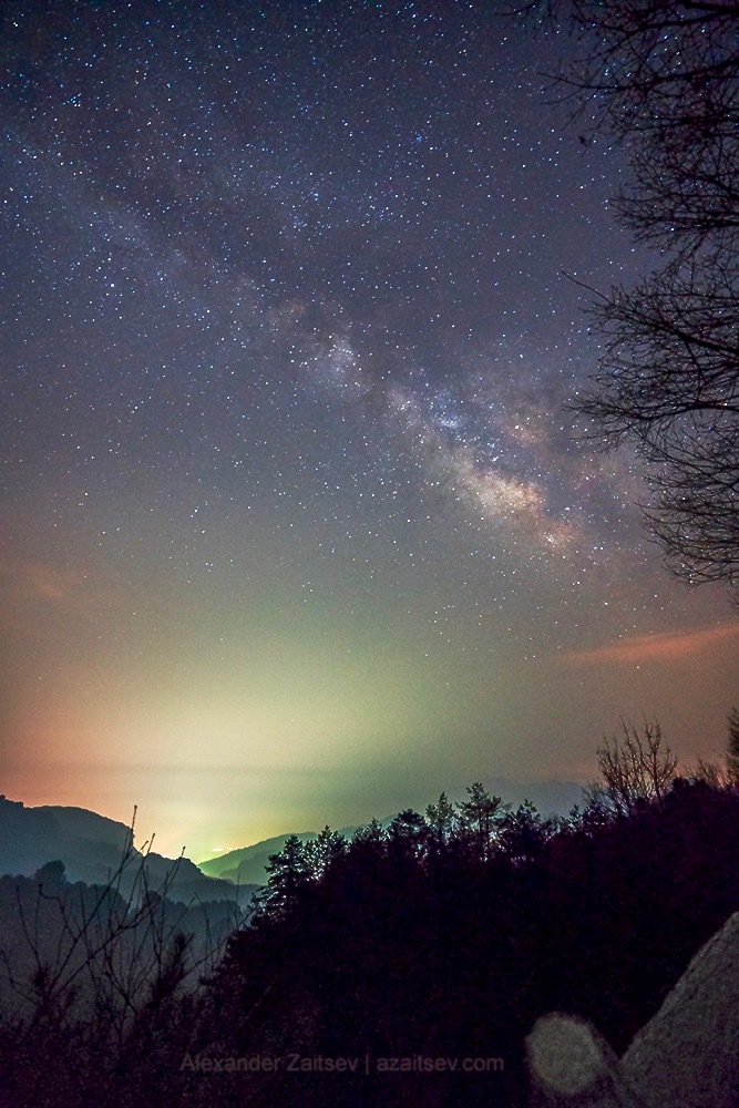 starry sky in china - My, China, Zhangjiajie, The mountains, Longpost